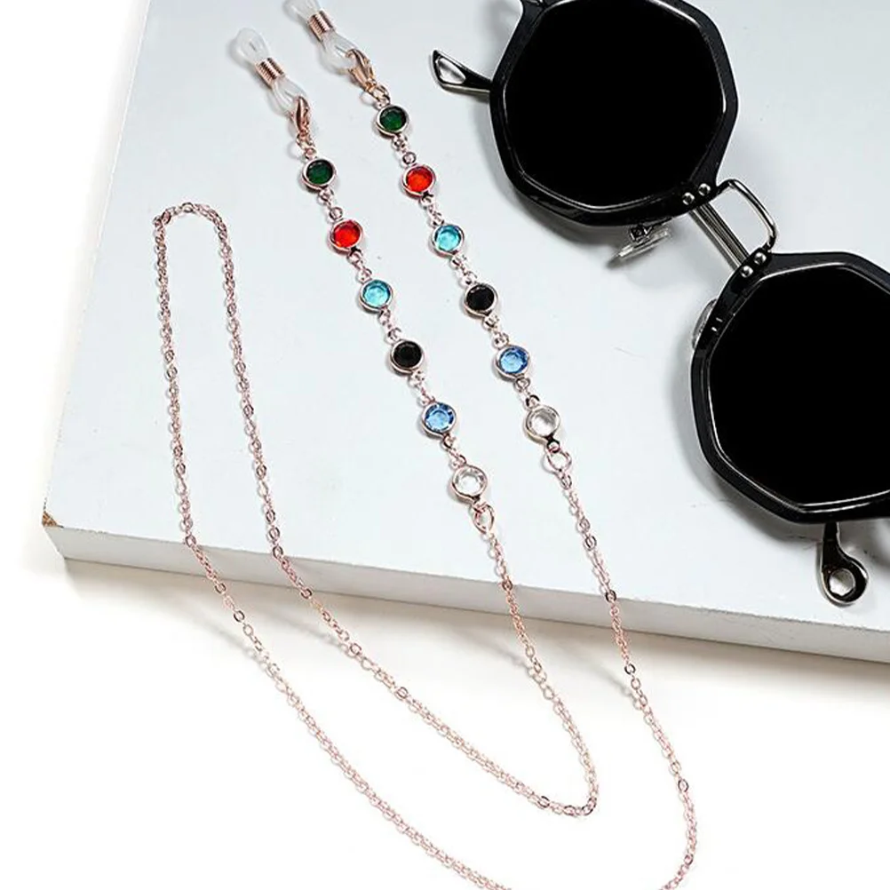 

4 Pcs Chains Vintage Stylish Decorative Ropes Anti-lost Glasses Anti-Lost Ropes Copper Material Durable Practical Accessories