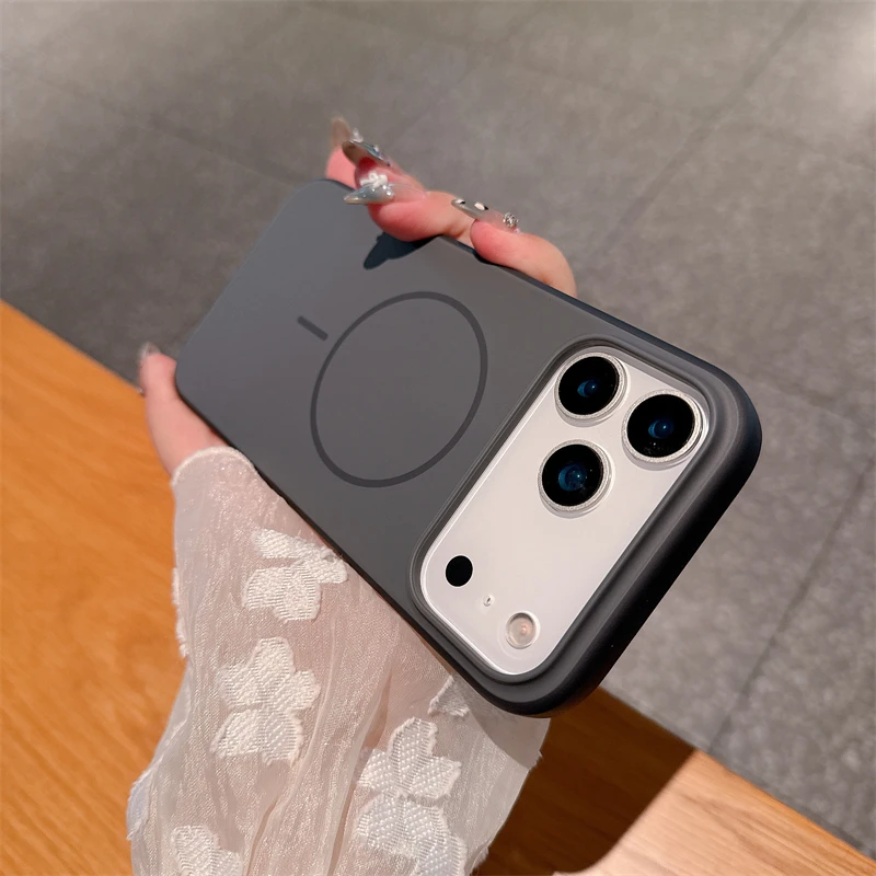 New color collision original matte wireless magnetic anti drop TPU+PC For iPhone 17Air 17 17Pro 17Pro max 16 16Pro 16Pro max