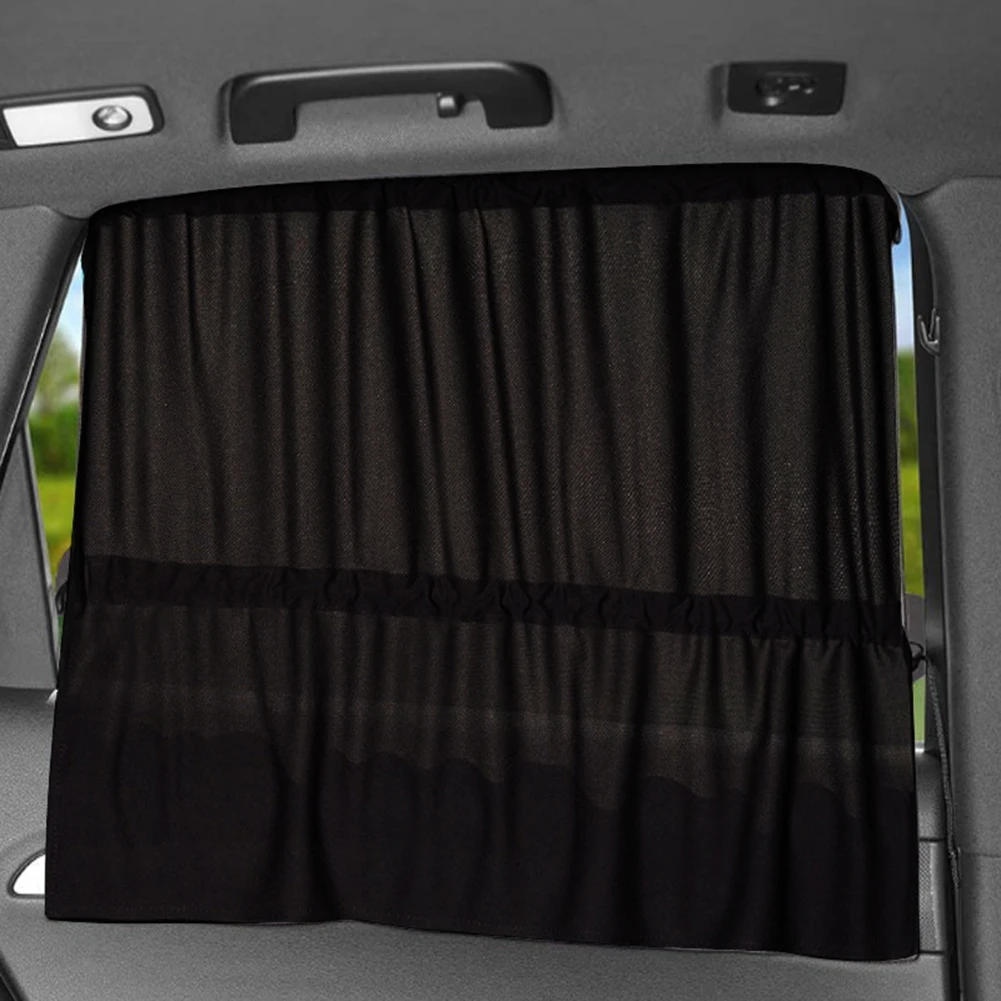 2Pcs Summer Car Sun Shade Car Cover Rear Side Window Curtain Film Car Visor Blinds Heat UV Protection For Baby Children 65*50cm