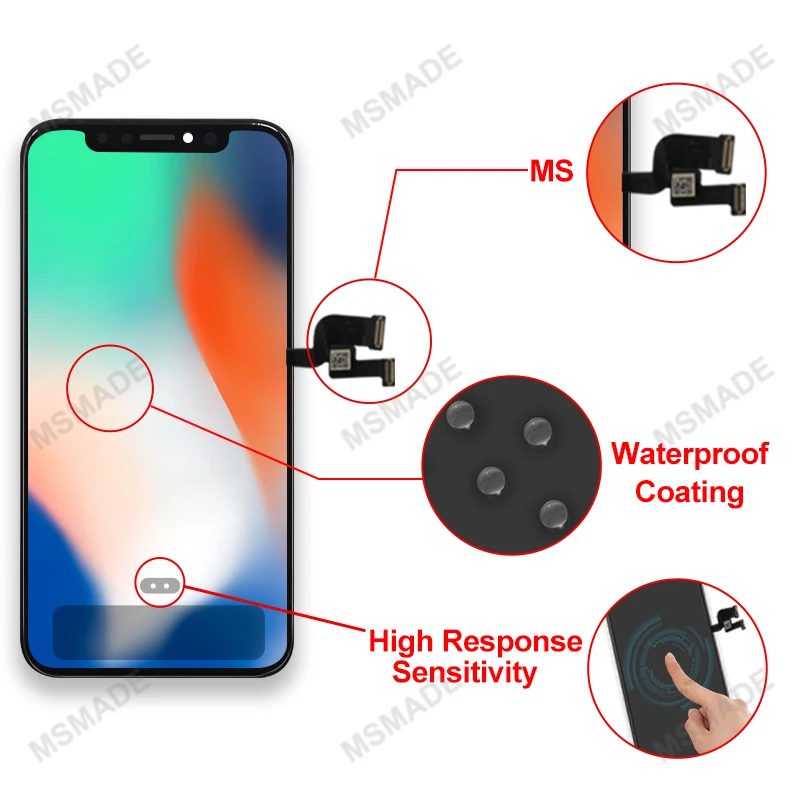 AAA+ INCELL For iPhone X LCD XR XS MAX Display Touch Screen  Digitizer OLED For iPhone 11 Pro Max LCD 12 Pro Replacement  Part