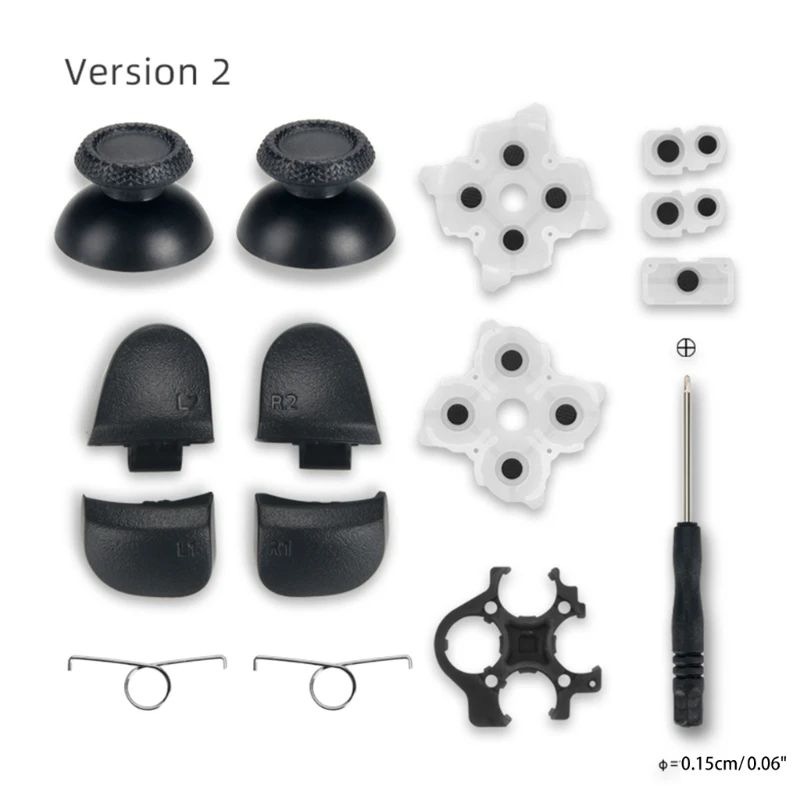 

Slim-Controller L1-R1 L2-R2 Trigger-Buttons Analog Stick Conductive Rubber Repair for PS5-Controller Gamepad