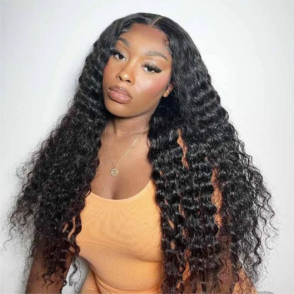 

Water Wave Lace Frontal Wigs Human Hair Pre Plucked Wet And Wavy Lace Front Wigs Human Hair Wigs 200% Density Human Hair