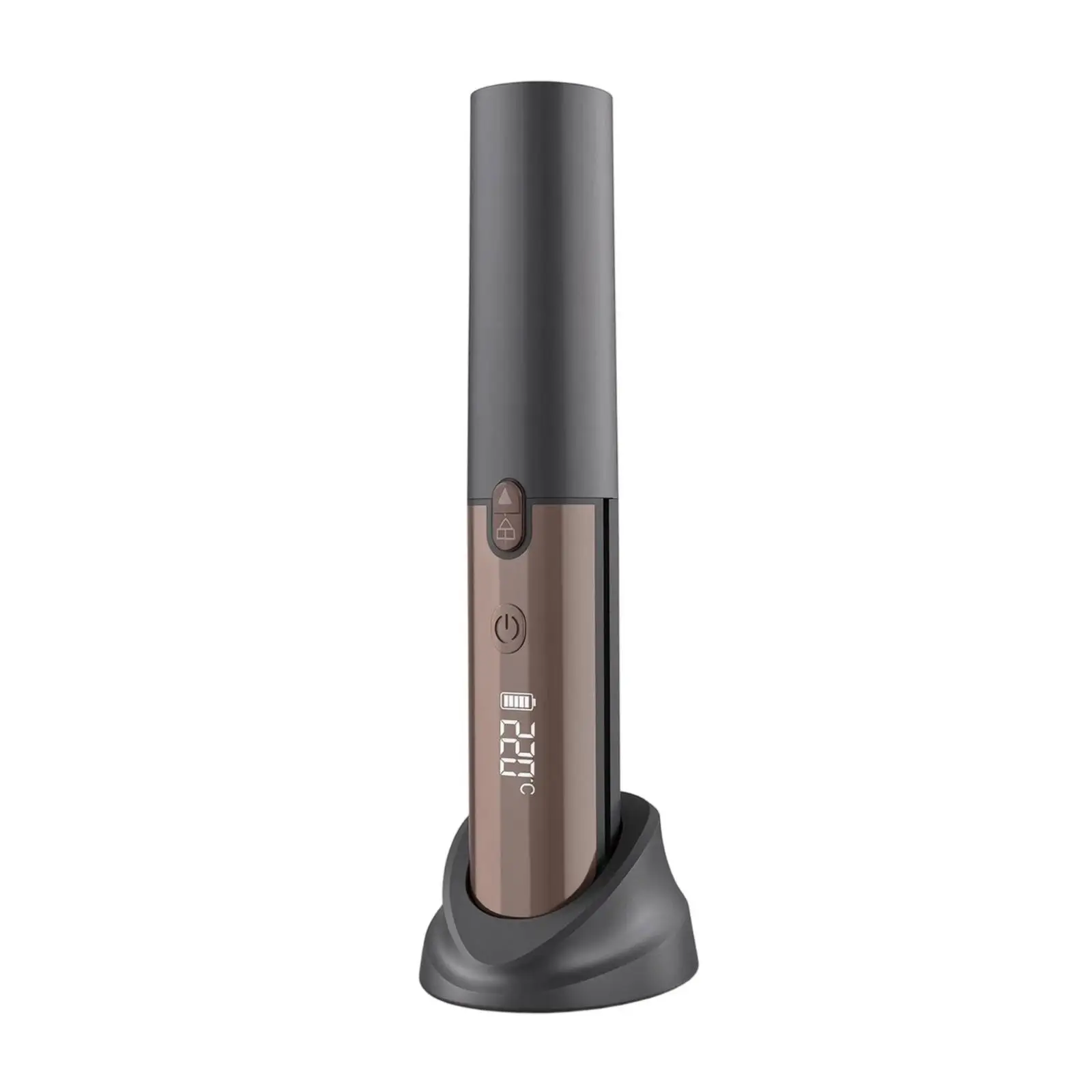 Rechargeable Wireless Hair Styler Comb with Charging Base Digital Temperature Settings Smoothing Brush for Travel