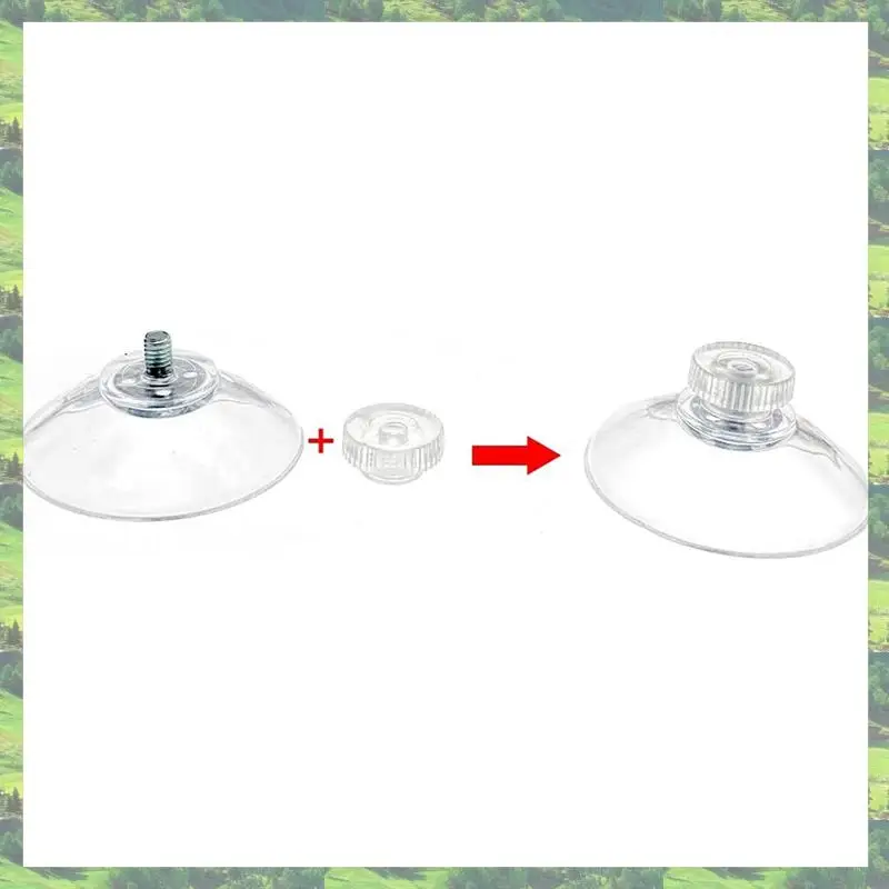 

A59Z-10Pcs 40Mm Suction Cup With M4-Screw And Knurled Nut, Suction Cup With Thread, Sucker Pads For Glass Table Top