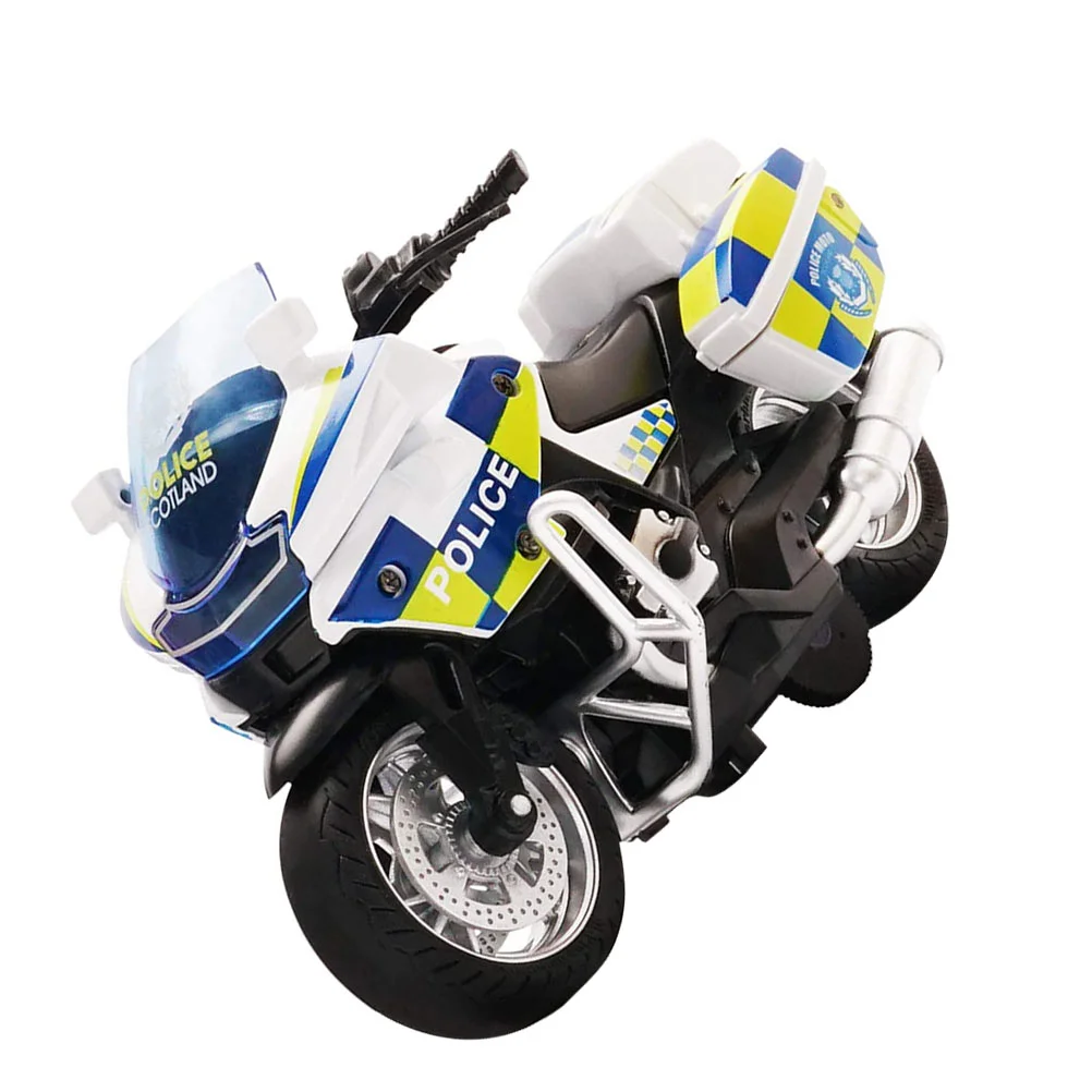 Toy Men's Racing Pull-back Motorcycle Cartoon Friction Powered Blue Toys Mini