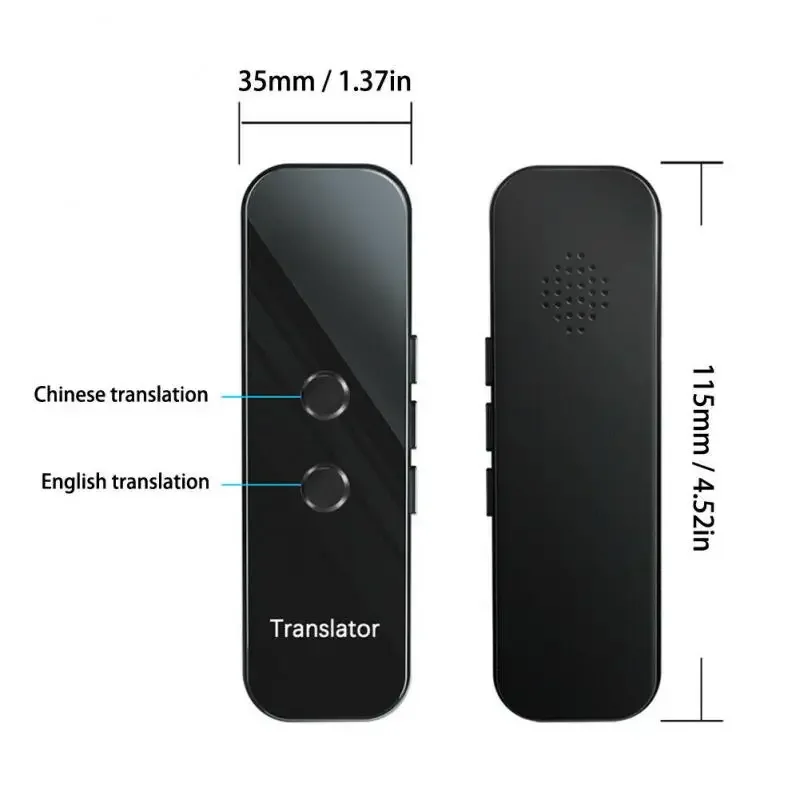 Penerjemah suara instan G6, penerjemah Audio portabel, mendukung 72 Bahasa 3 in 1 Teks suara Bluetooth 2023