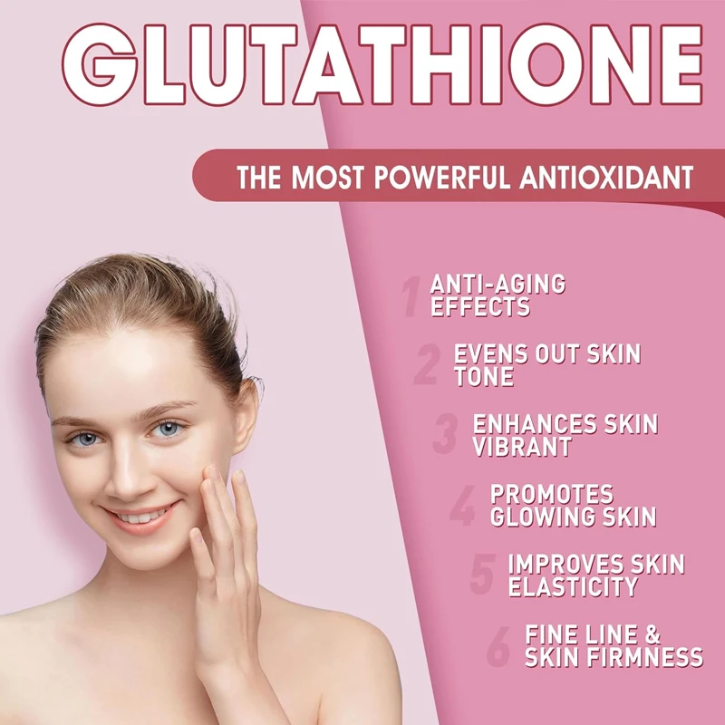 Sugar free Glutathione Collagen Glowing Soft Candy - Women\'s Glutathione Supplement, Skin Care - Strawberry Flavor, 60 capsules