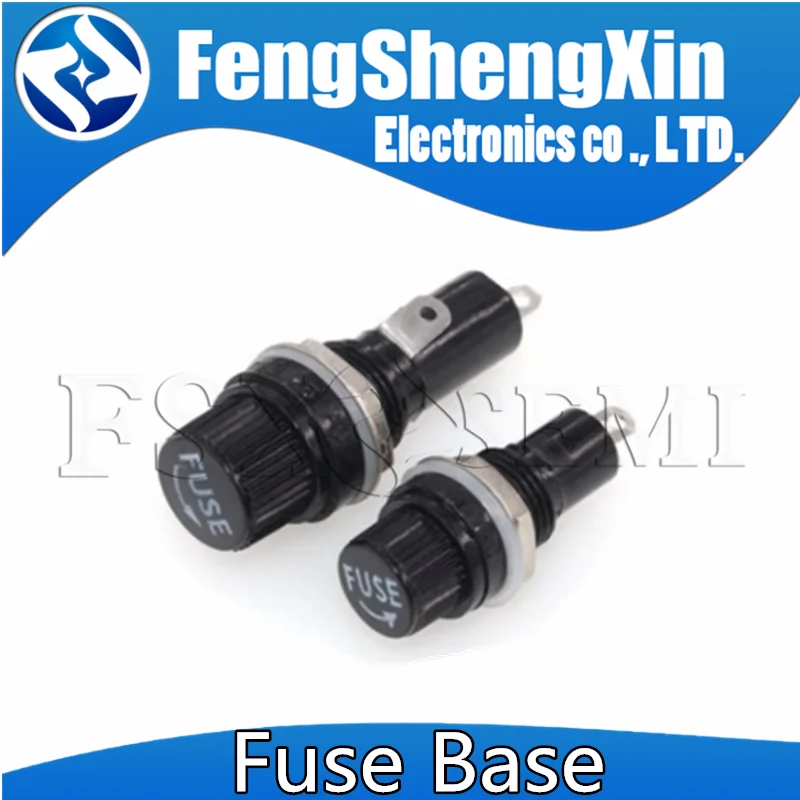 5x20 6x3 5*20mm 6*30mm Fuse Holders Base Socket Fuse Holder For 5x20mm 6x30mm Insurance Panel Mount Fuse Holder