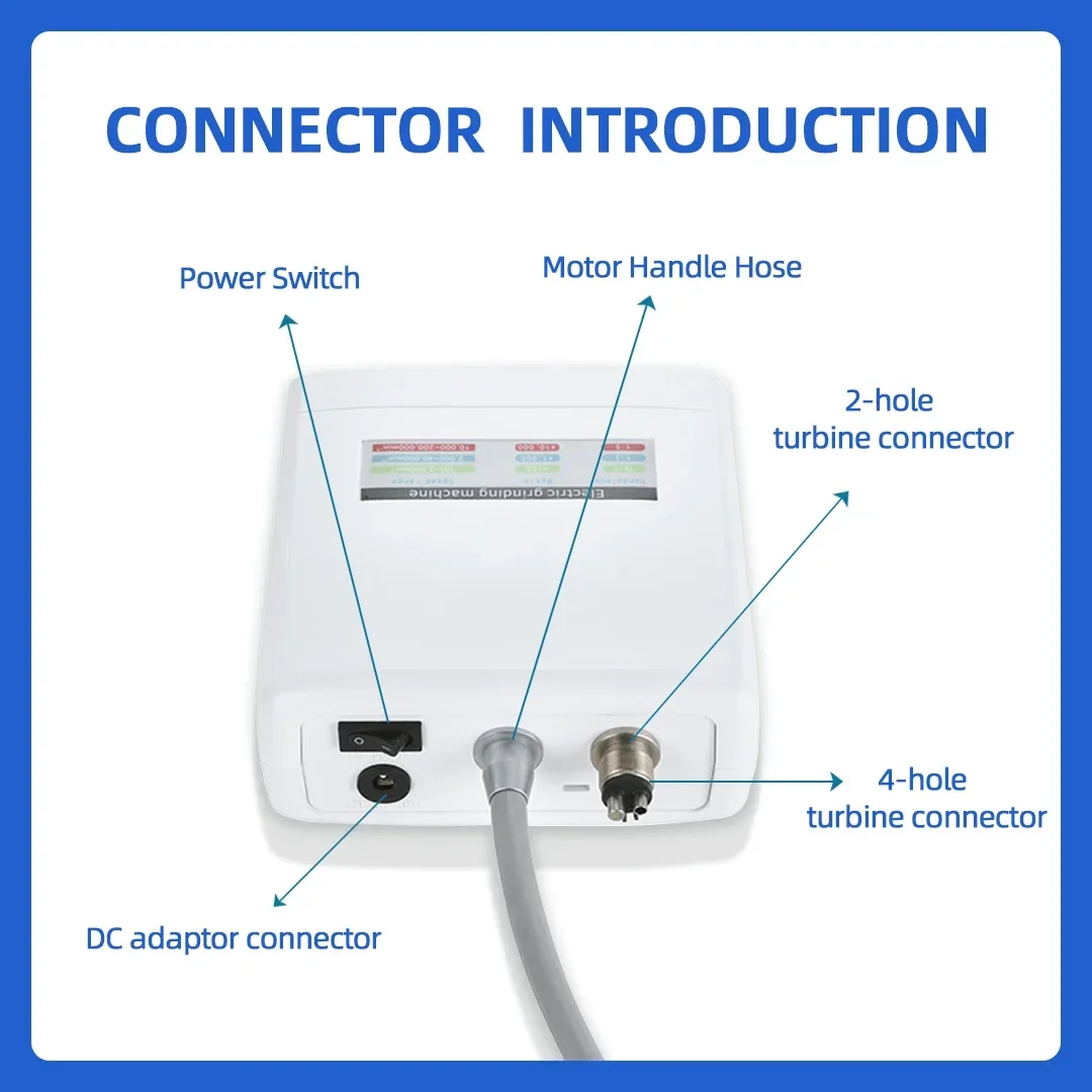 ทันตกรรม Brushless LED Micro มอเตอร์ไฟฟ้า Grading Machine สเปรย์น้ําภายใน E-type Contra Angle Handpiece Clinical อุปกรณ์