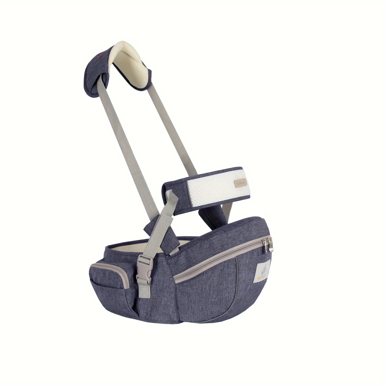 

Gray Baby Carrier with Hip Seat, Shoulder Strap, Waist Belt & Space - Ideal for Busy Parents, Great Gift for Holidays and Speci