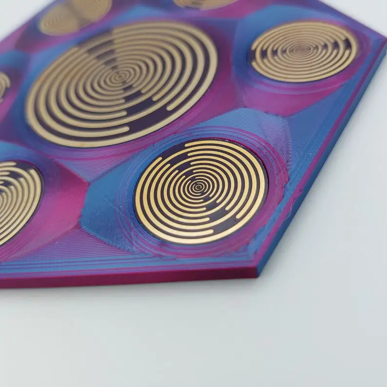 13cm MWO Polarizing Disk Crystal Energy Display Base Lakhovsky's Multi Wave Oscillator Antenna Ornaments