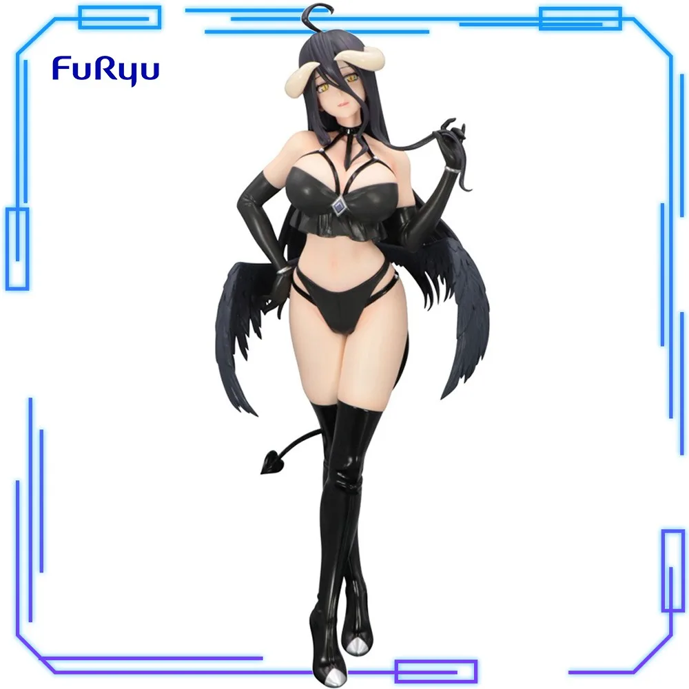 

В наличии FuRyu оригинальная аниме Overlord BiCute Dark фигурка Альбедо Маленький Дьявол 25 см Коллекционная модель игрушечные фигурки подарок