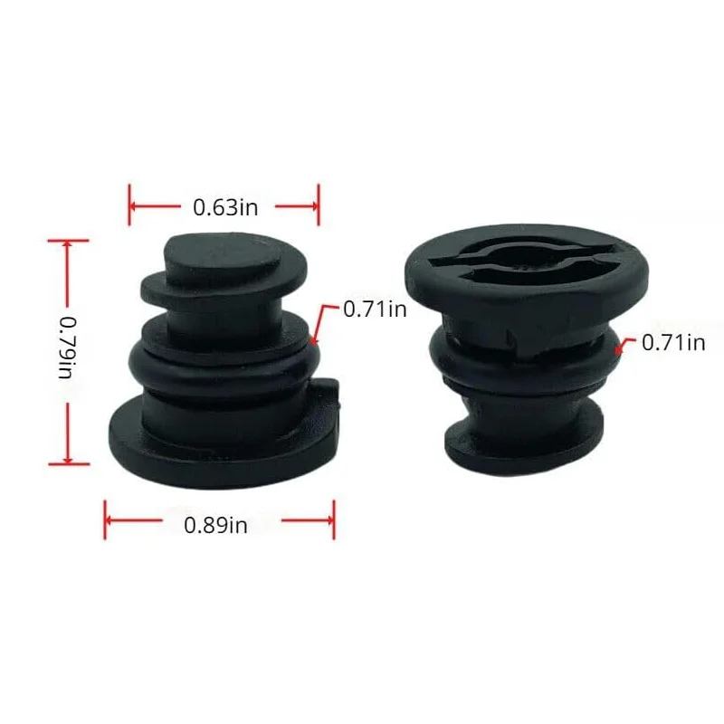 100pcs 06L103801 Engine Oil Drain Plug Screw CAP Sump Pan Nut Bolt Black for New Audi A4L/Q5 Volkswagen Golf Passat