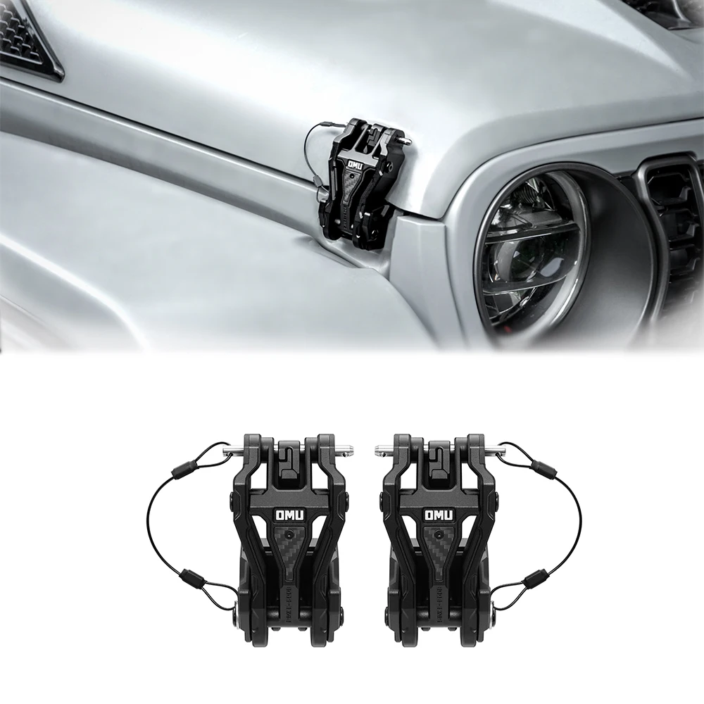 For Jeep Wrangler JL Hood Lock Hood Catch 4x4 Auto Parts Car Accessories