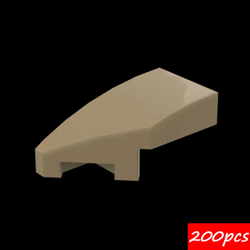 200 SZT. Elementy do składania 29120 Klin 2x1 Lewy Klocki Konstrukcyjne Zestaw Części Zaawansowana Technologia Zabawka Edukacyjna Prezent dla Dzieci