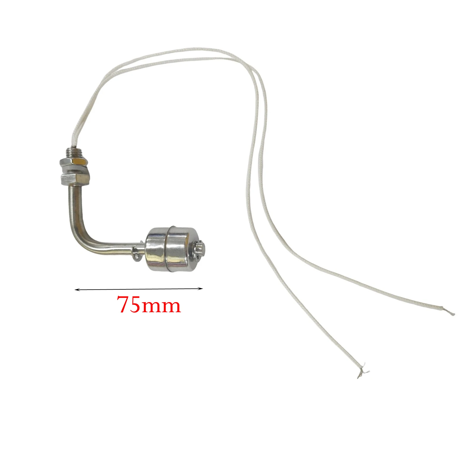 1pc 75-250mm Stainless Steel Float Switch Tank Right Angle Water Level Sensor L Type Level Controller Tank Flow Sensor