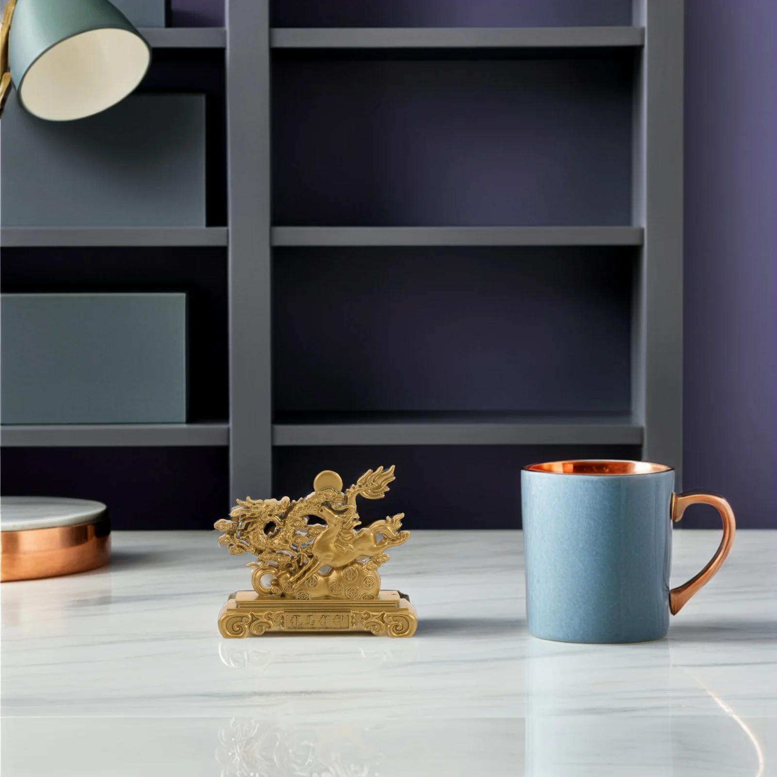 

Zodiac Year of The Horse Statue Chinese New Year Decor Lucky Prosperous Home Office Tabletop Blessing Souvenir