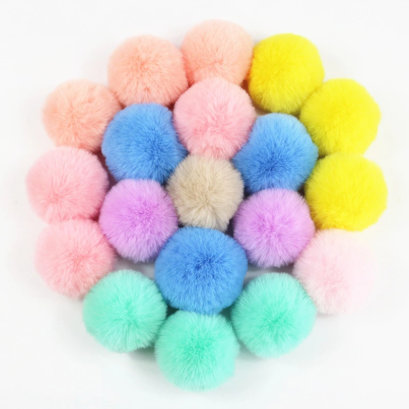 Pompom 6cm Soft Pompones Fluffy Plush Crafts Diy 60mm Pom Poms Ball Furball Home Decor Garment Hat Accessories Sewing Supplies