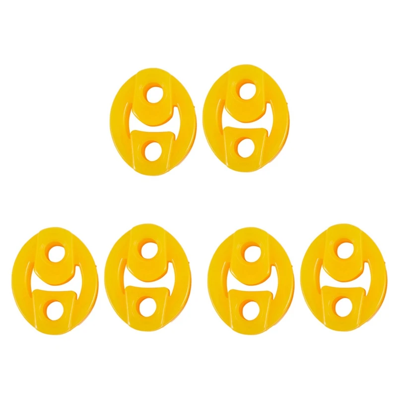 

Rubber 2 Holes Race Car Muffler Exhaust Hanger Bushing 6 Pcs