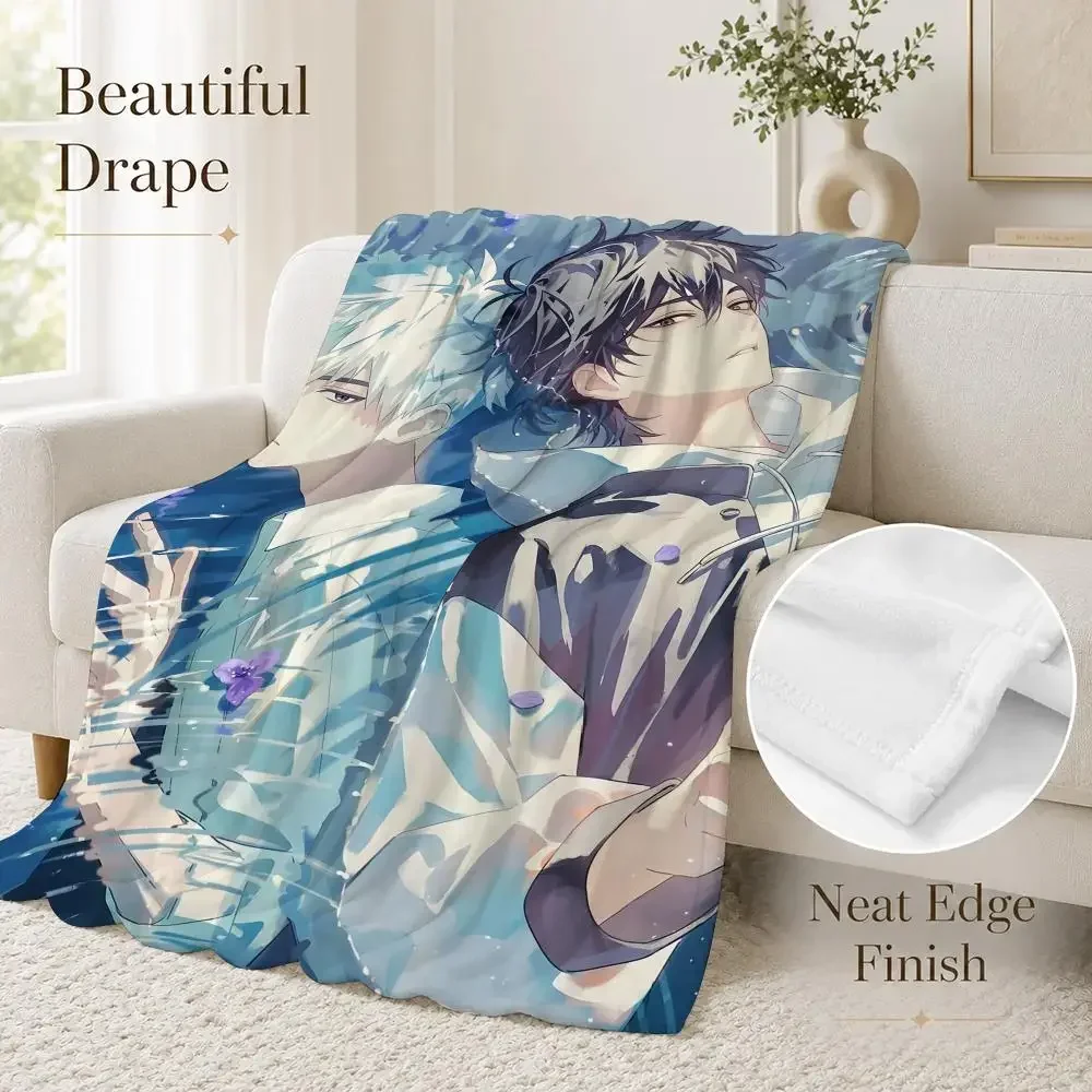 Suspenseful Link-Click New Anime Throw Soft Lightweight Flannel Blanket for Sofa Couch Bedroom Living Room Home Decor