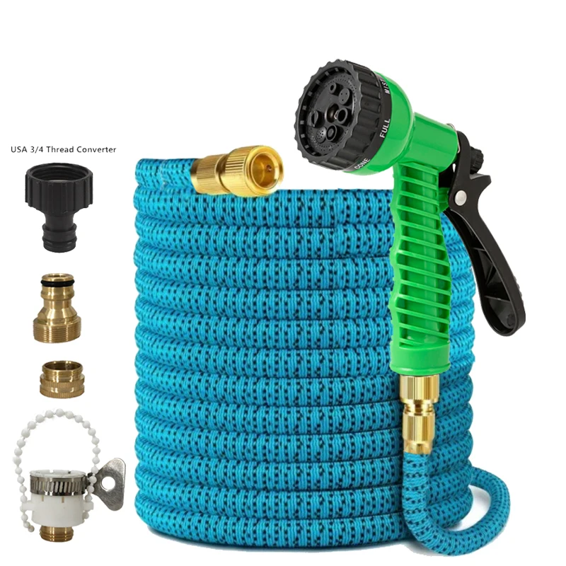 Scalable Garden Hose, High-Pressure Adjustable Water Gun, 7 Functions, Garden Water Pipe, Used For Cleaning And Irrigation
