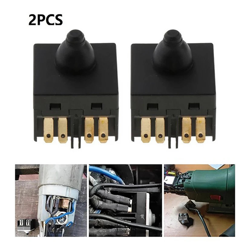 2pcs Replacement Push Button Switch For Angle Grinder GWS6-100 Polisher