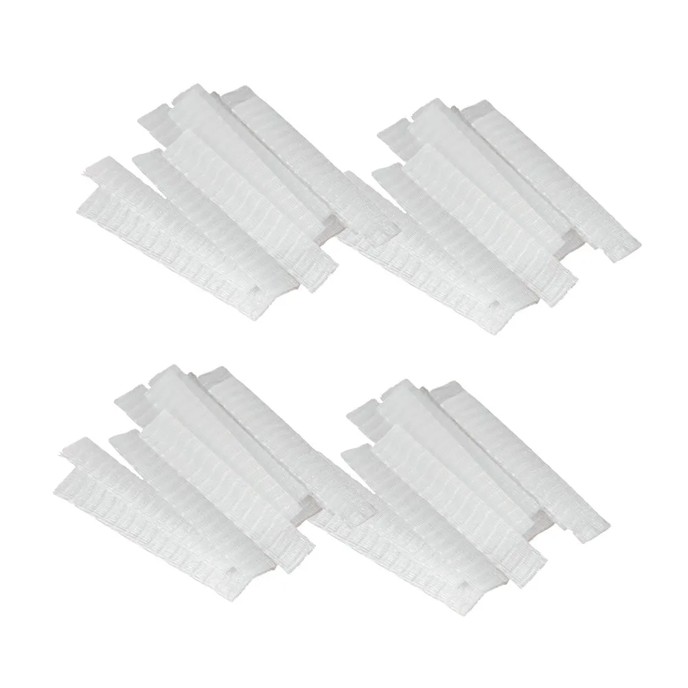 Makeup Brush Protective Covers 100 Pack 12x1cm Breathable Plastic Mesh Sleeves for Travel Storage Organizer