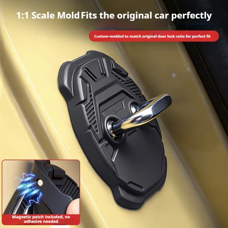 For Leapmotor B10 B01 Lafa5 B05 A10 B03X Car Silicone Door Lock Buckle Shock Absorption Cushion Pad Modification Car Accessories