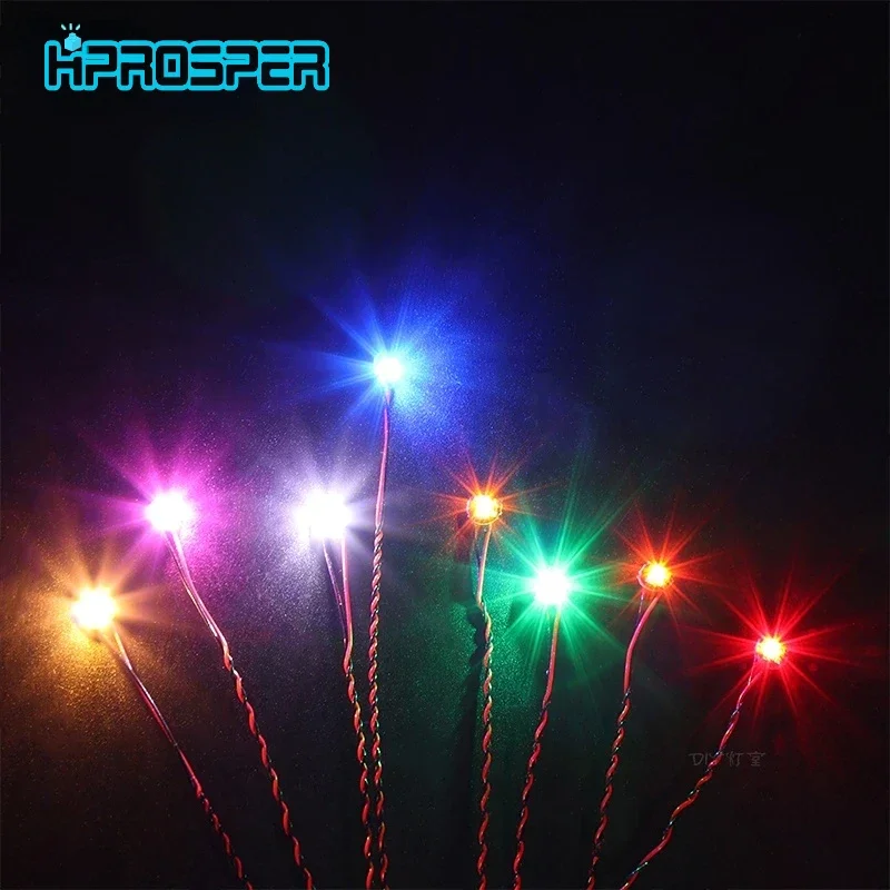 Hprosper LED 조명 액세서리, 레고 조명, DIY 팬, 빌딩 블록 모델과 호환 가능한 도트 팩당 3 개, 5V