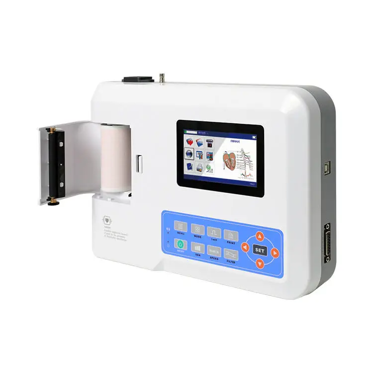 Animal E-C-G Machine Portable 3 Channel E-C-G Machine for Pet Clinical Diagnosis Electrocardiograph Vet