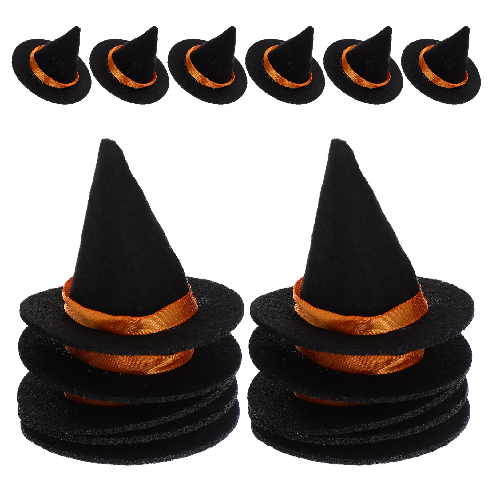

16 PCS Venue Setting Props Witch Hat Wine Bottle Plug Decor Felt Hats for house
