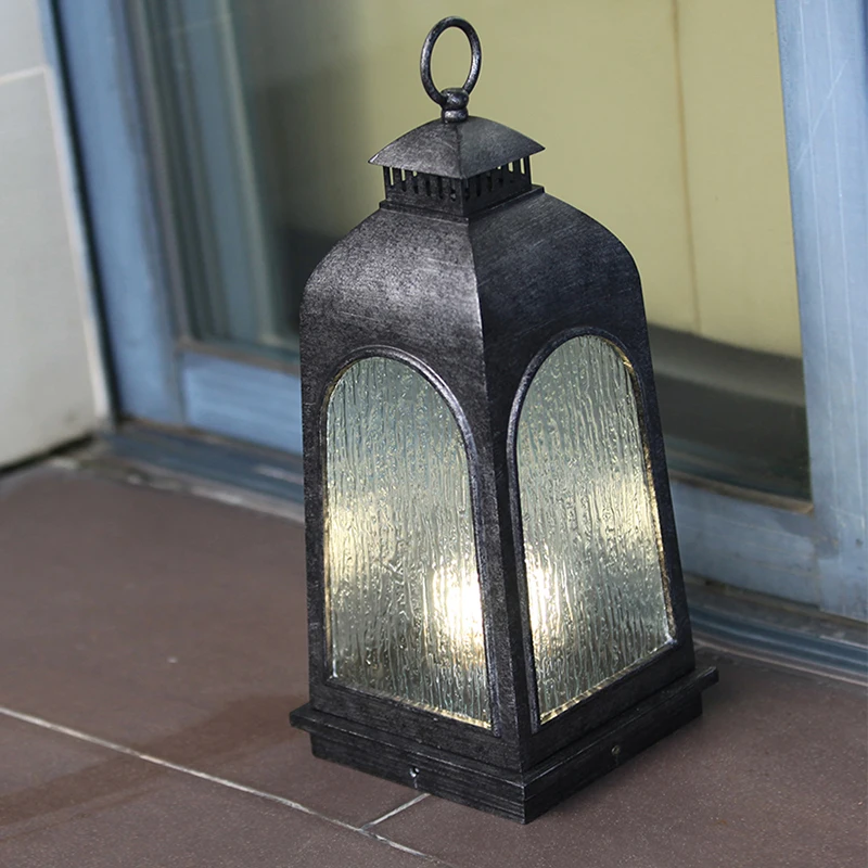 Imagem -04 - Grand Patio-outdoor Post Light Hardwire Paisagem Floor Lantern Resistente às Intempéries Iluminação para Garagem Gramado Pátio Jardim