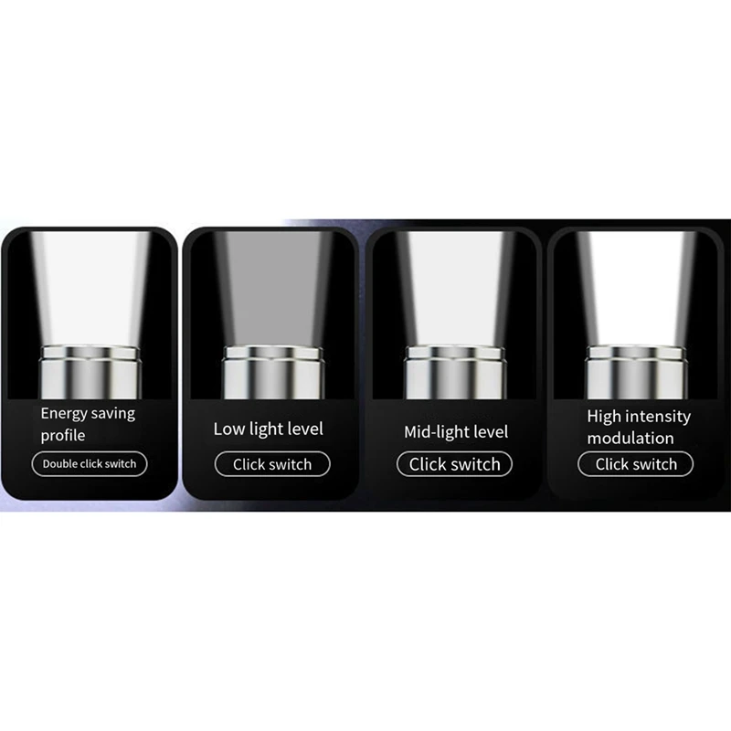 Lampes de poche LED rechargeables portables, mini porte-clés, lampe de poche zoomable, super lumineuse
