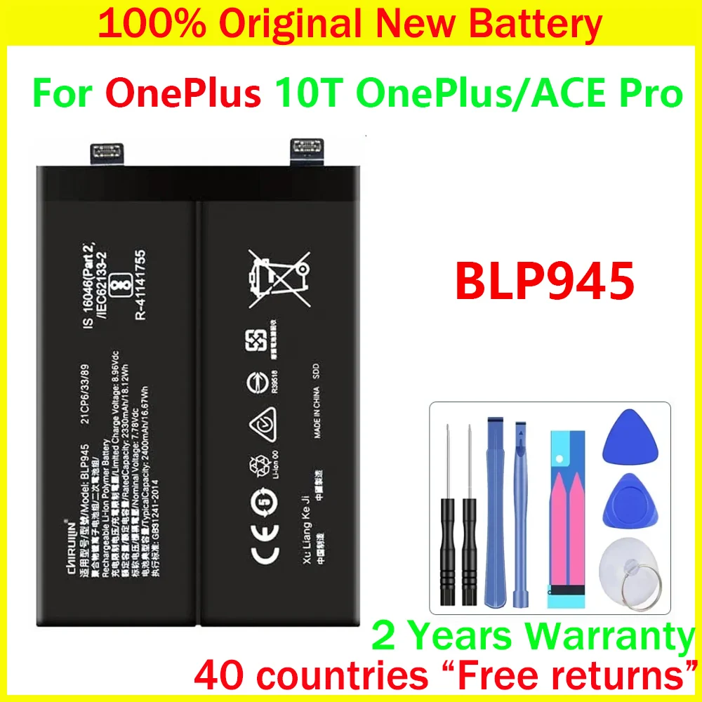 

New Original BLP945 Battery For OnePlus 10T OnePlus ACE Pro Replacement Battery With Free Tools