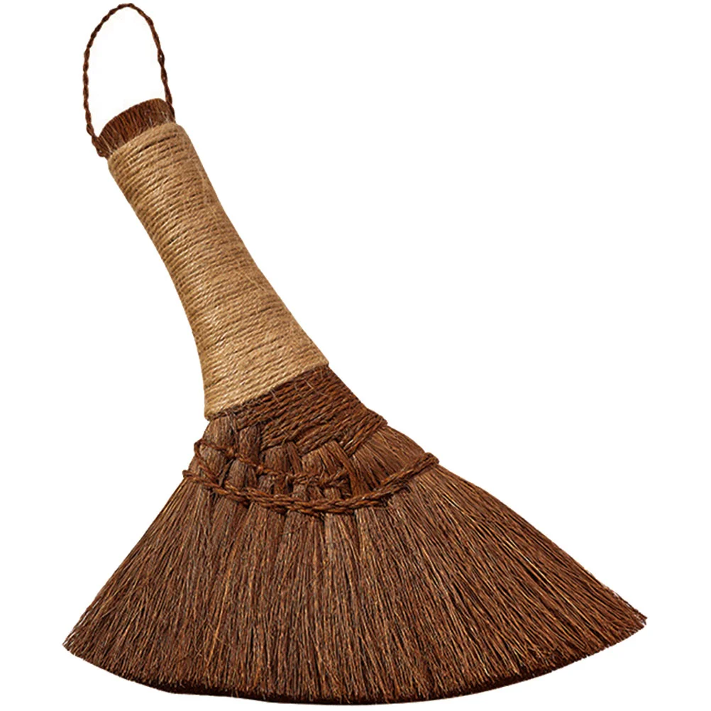 

Small Broom Duster Removing Cleaning Accessory Hand Held Palm Home Tools Brown Silk Bamboo Brooms Handheld