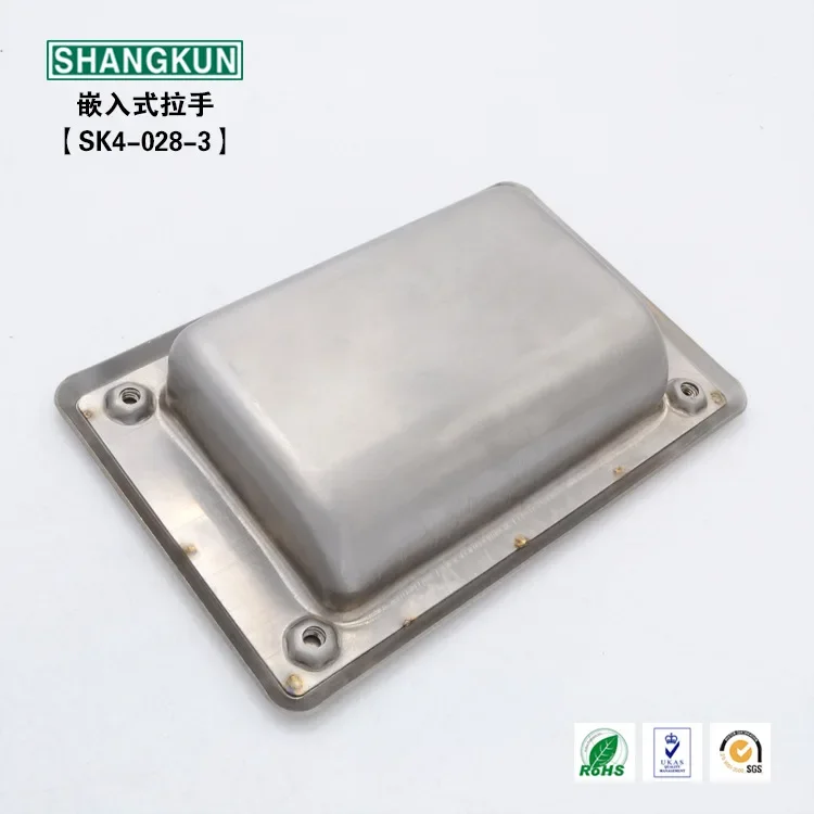 SK4-028-3 Hardware Industrial Maçaneta de Aço Inoxidável Porta de Emergência de Cozinha Maçaneta Escondida Alça Embutida