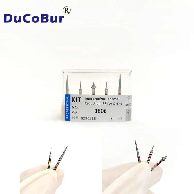 DuCoBur 5pcs/Box Dental Interproximal Enamel Reduction (IPR) For Ortho Dentistry Accessories Polishing Kit Burs