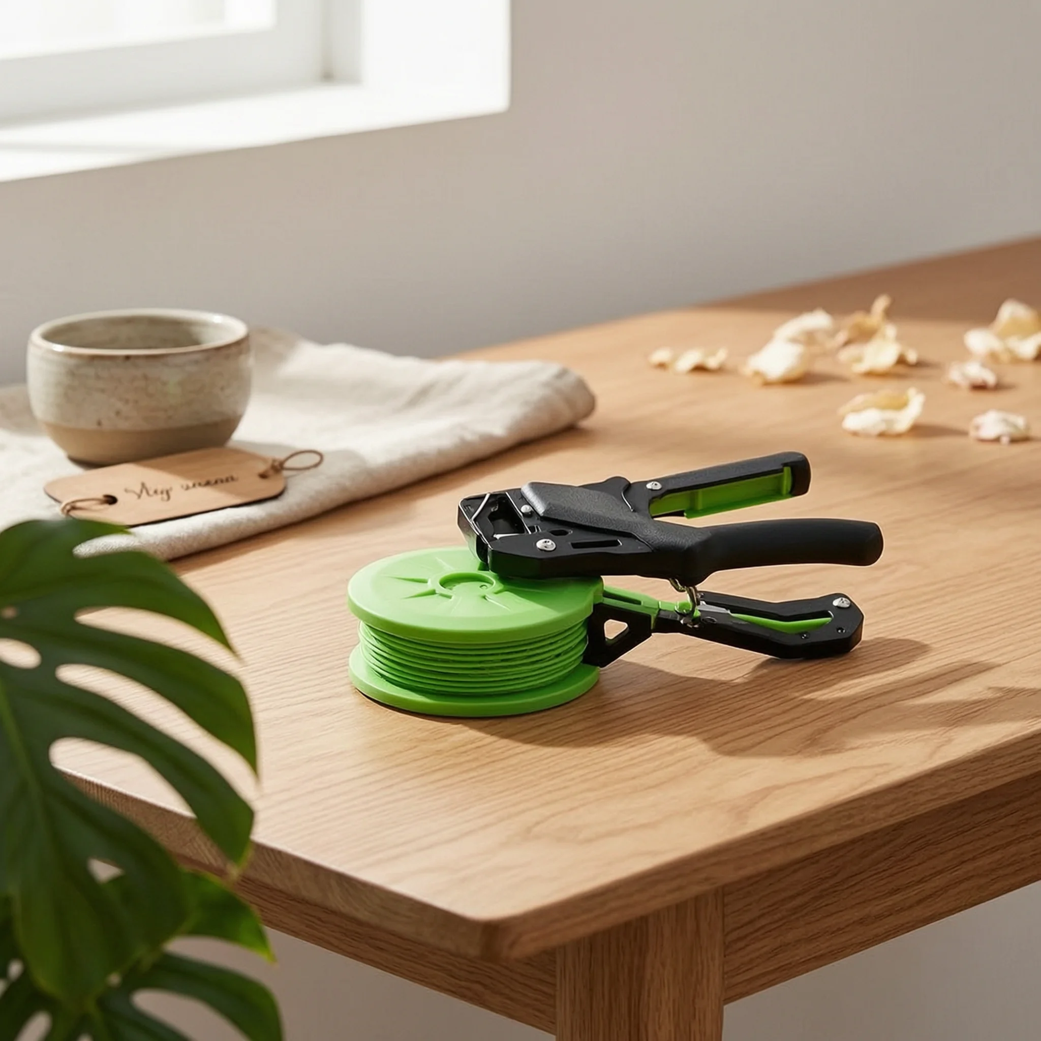 Handheld Vine Tying Tool Compact Manual Plant Tie Tool Plant Tie Handgun-shapedShaped Tape Spool