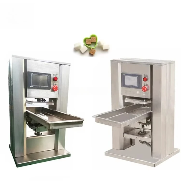 Large Scale Jaggery Cube Sugar Making Equipment Cane Wrapping Sugar Salt Processing Forming Machine