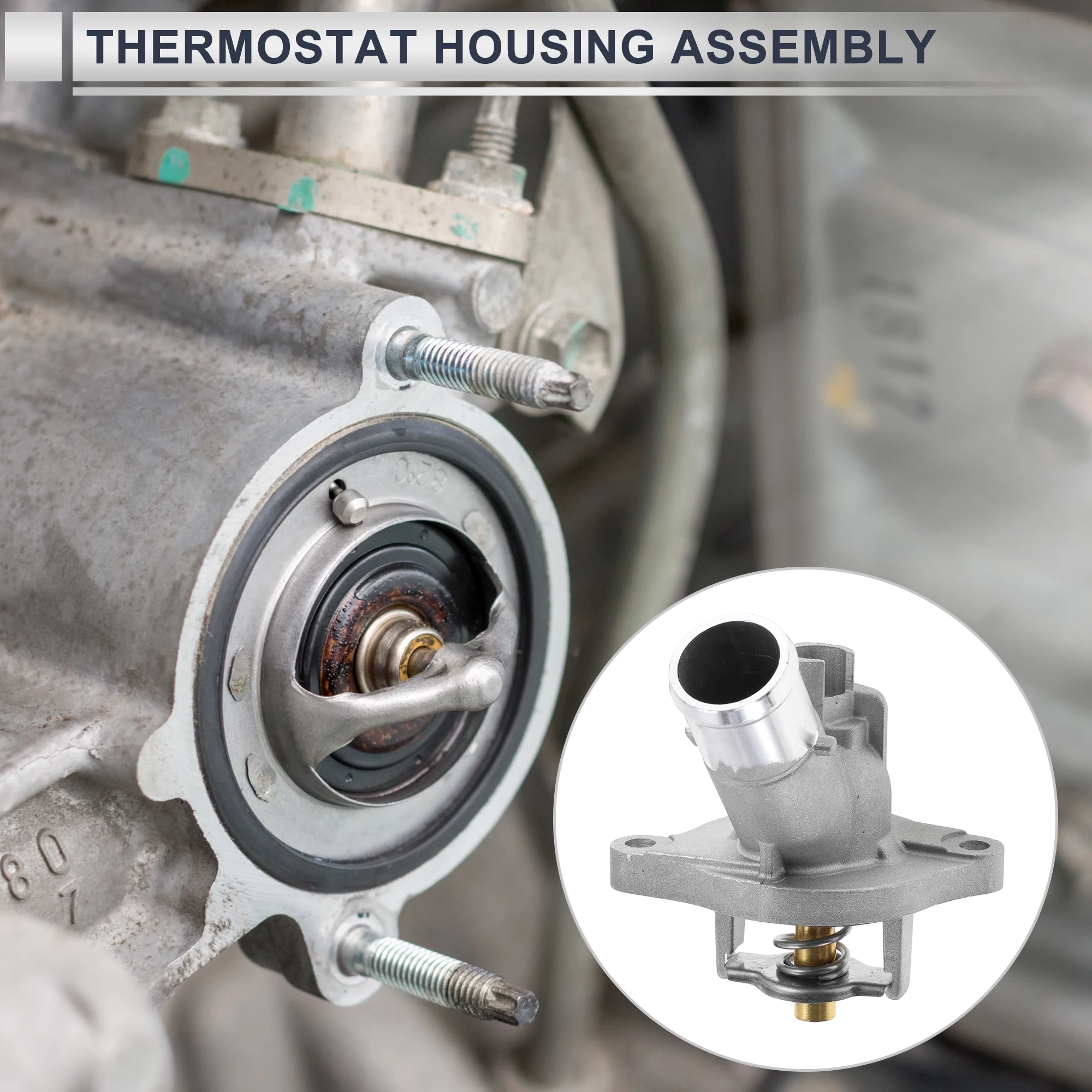 

X Autohaux Engine Coolant Thermostat Housing Assembly for Buick Regal 2014-2020 No.12651603