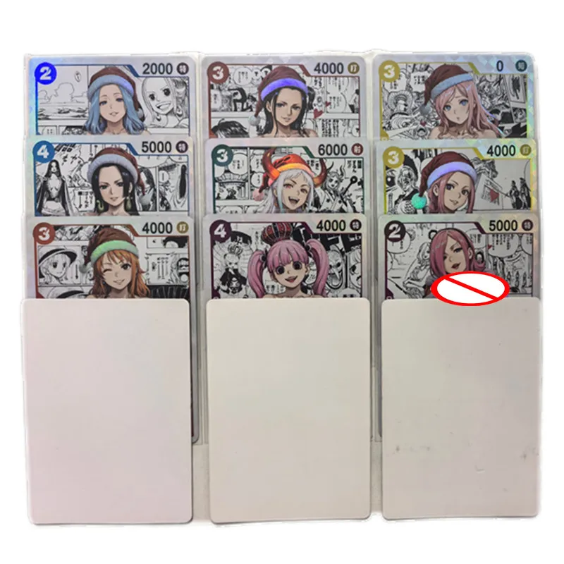 9Pcs/set Homemade Double-sided Sexy Anime Card One Piece Heroine ACG Christmas Series Competitive Game Gift Comic Collection