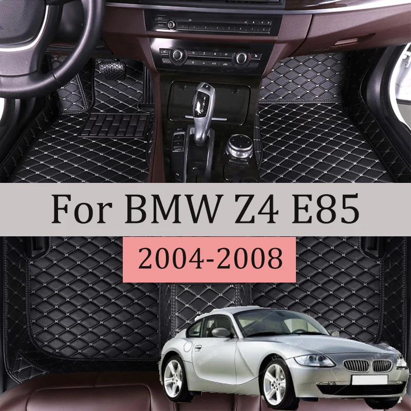 

Custom Made Leather Car Floor Mats For BMW E85 Z4 2004 2005 2006 2007 2008 Automobile Carpet Rugs Foot Pads Accessories