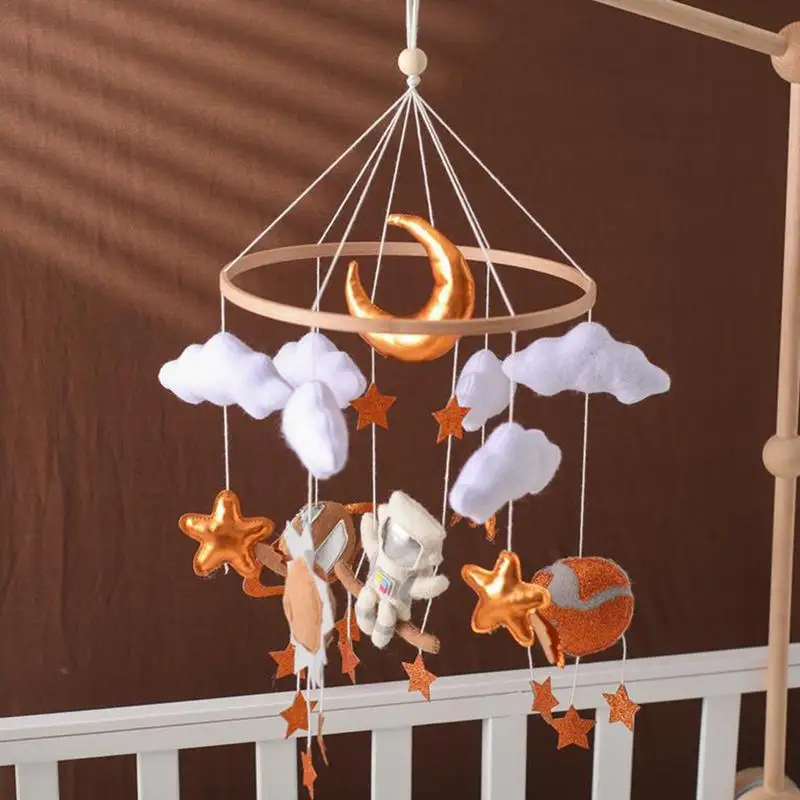 Felt Crib Mobile Bassinet Mobile Crib Toy Activity Hanging Stroller Bar Crib Bassinet Mobile Baby Mobile Rattles Toy For Newborn