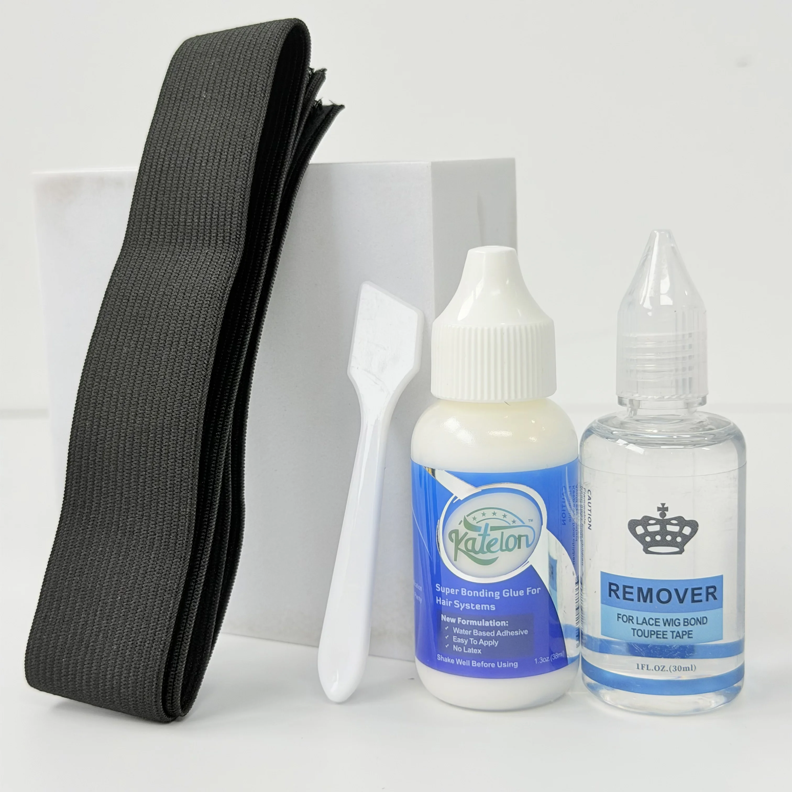 Invisible Lace Wig Kit with Waterproof Adhesive Glue Lace Wig Remover Comb Elastic Headband for Wig Maintenance And Application