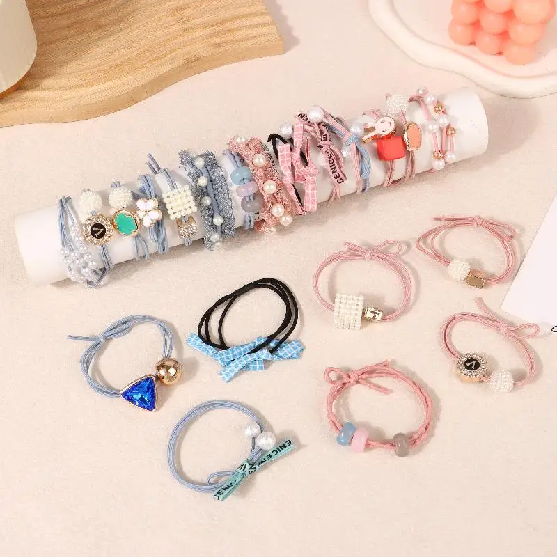 

Highly Elastic Fashion Hair Rope; Durable Hair Tie Rubber Bands; Chic Korean Style Headbands; Net Red Advanced Look