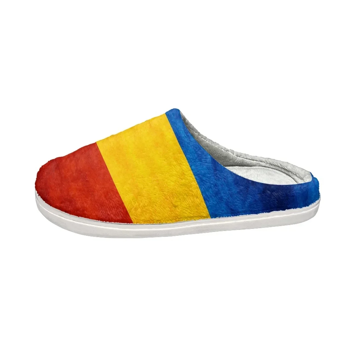 Winter Female Shoes Colombia Flag Cotton Slippers Women Household Indoor Warm Footwear Non-Slip Platform Slippers