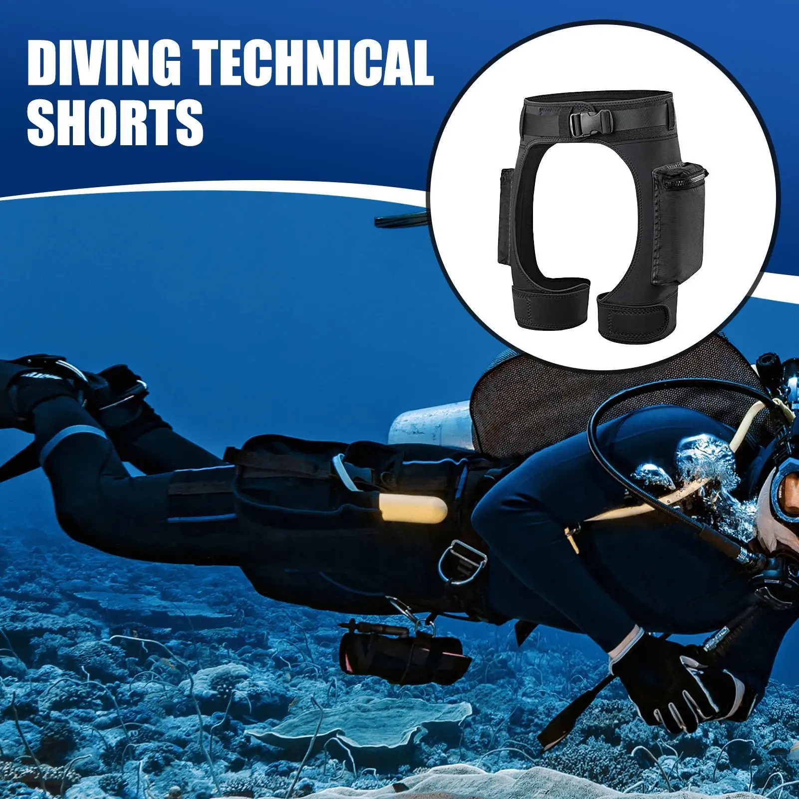 

Wetsuit Pants Men Mens Women Wetsuit Short Quick Release Buckle Lightweight Adjustable Pants With Pockets For Surfing Water