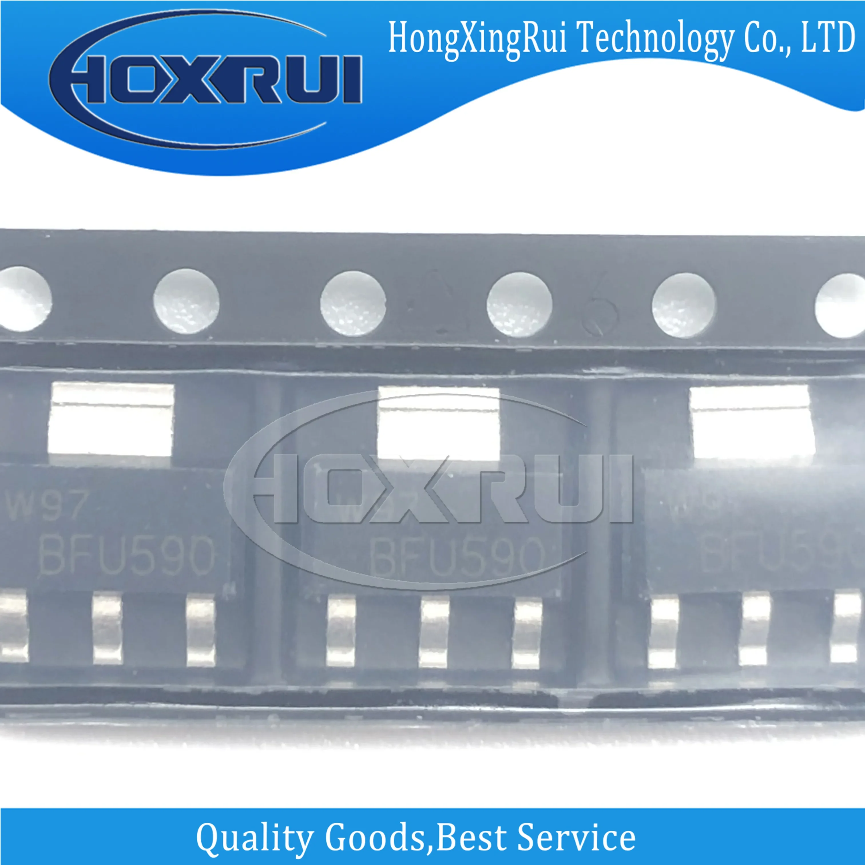 

10 PCS/LOT,BFU590GX,SOT-223,RF Bipolar Transistors Dual NPN wideband Silicon RFtransistor ,12V, 8.5GHz, 2W, 200mA, 60 hFE,