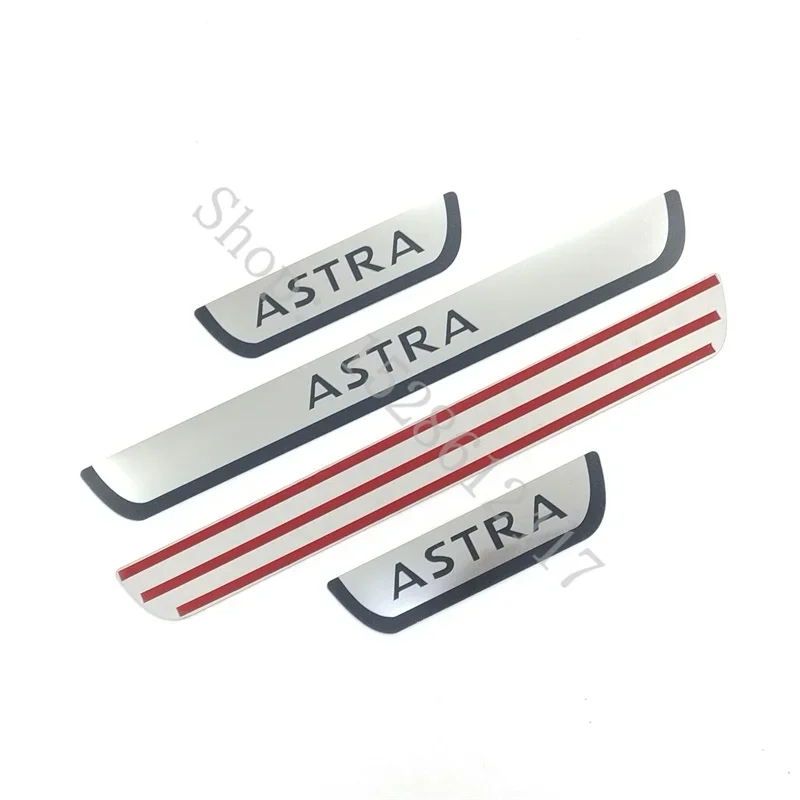 Car Accessories For Opel Vauxhall ASTRA G H J K GTC 2010~2020 Stainless Door Sill Scuff Plate Trim Kick Pedal Protectors  Trim