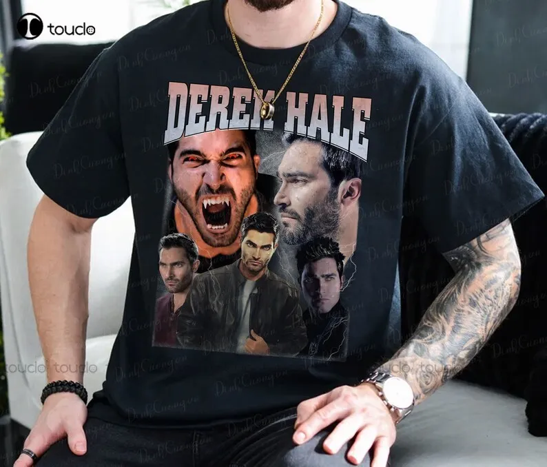 Derek Hale 90S Inspired Vintage T Shirt Derek Hale Vintage Bootleg Classic Graphic Tee Scott Mccall Xs-5Xl Custom Gift